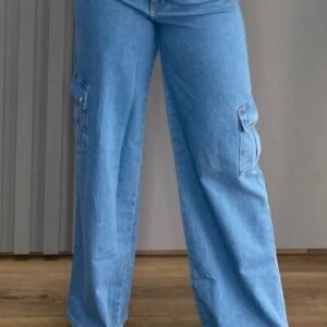 Calça Wide Cargo