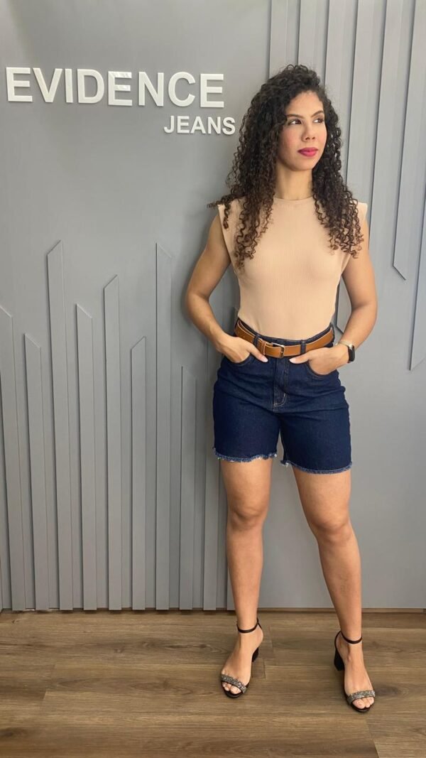 Short Mom Meia Coxa com cinto - Imagem 7