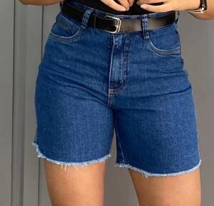 Short Mom Meia Coxa com cinto