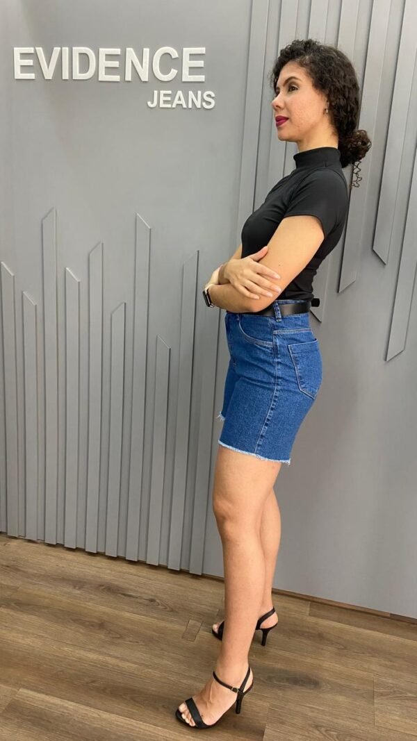 Short Mom Meia Coxa com cinto - Imagem 3
