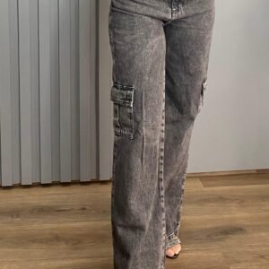 Calça Wide Cargo Estonada