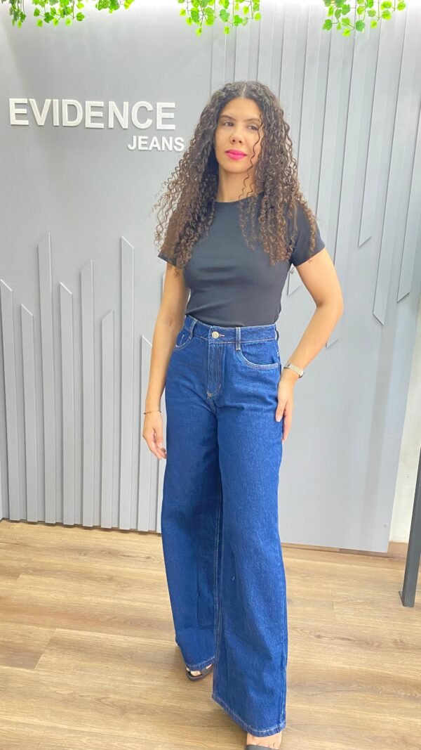 Calça Wide Leg Detalhe Bolso - Imagem 2