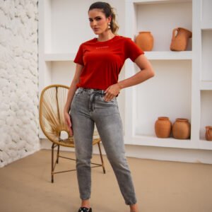 Calça Mom Estonada